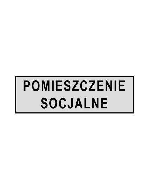 Zdjęcie: Oznaczenie "Pomieszczenia socjalne" 8x22 cm folia METRO