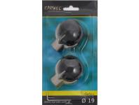 Zdjęcie: Końcówka karnisza Valentina fi 19 mm 2 szt stella złoto KARWEL