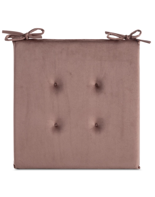 Zdjęcie: Poduszka na siedzisko Gaja 40x40x3 cm pudrowa EUROFIRANY