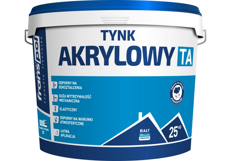Zdjęcie: Tynk Akrylowy B 1,5 Baza A 25 kg FRANSPOL
