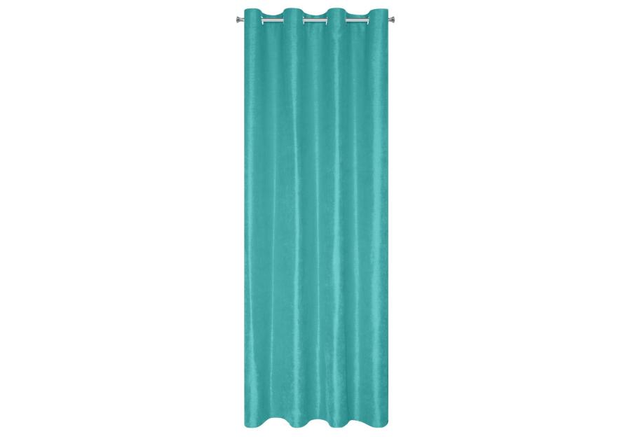 Zdjęcie: Zasłona gotowa Ada 140x250 cm turkusowy EUROFIRANY