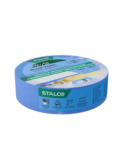Zdjęcie: Taśma malarska niebieska 30 mm x 50 m STALCO