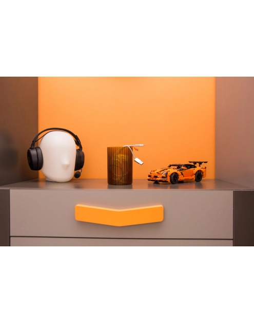 Zdjęcie: Zestaw wazonów Nemo, 3 sztuki, miodowy transparentny LAMELA