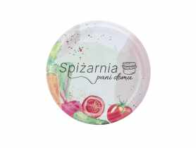 Komplet 10 zakrętek Spiżarnia Pani Domu fi 66 4-zaczepowych dekoracja warzywa ALTOM DESIGN