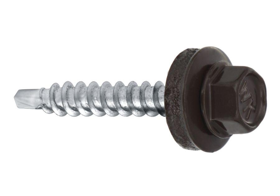 Zdjęcie: Wkręty do blachy farmery 4,8x35 mm brązowe WKRĘT-MET