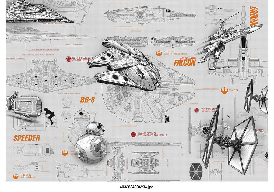 Zdjęcie: FotoTapeta Star Wars Blueprints VENA