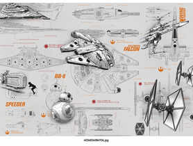 FotoTapeta Star Wars Blueprints VENA