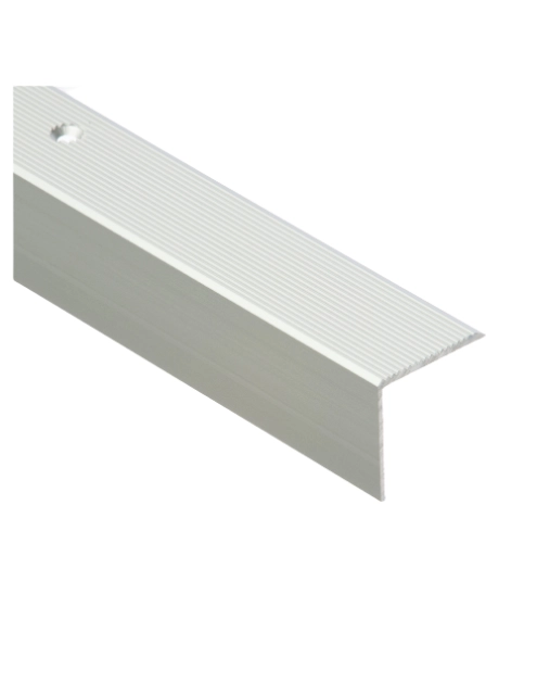 Zdjęcie: Profil schodowy ryflowany 30x30 mm - 1 m srebrny CEZAR