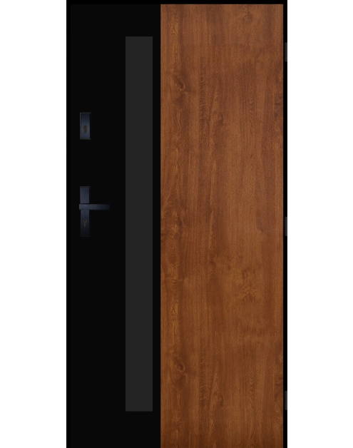 Zdjęcie: Drzwi zewnętrzne galileo złoty dąb 90l komplet PANTOR