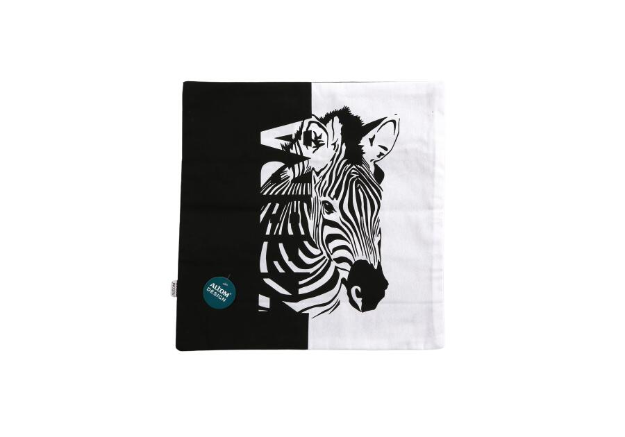 Zdjęcie: Poszewka dekoracyjna 40x40 cm Dzikie Zwierzęta dekoracja Zebra ALTOMDESIGN