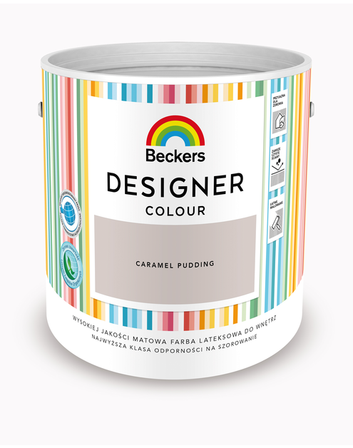 Zdjęcie: Farba lateksowa Designer Colour Caramel Pudding 2,5 L BECKERS