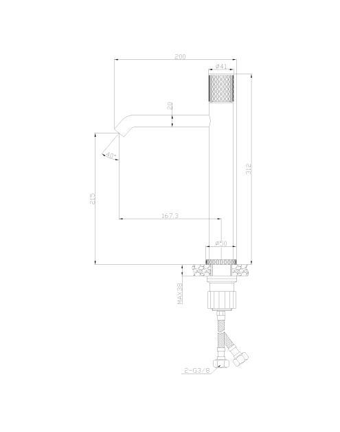 Zdjęcie: Bateria umywalkowa wysoka Moonlight czarny/rose gold INVENA