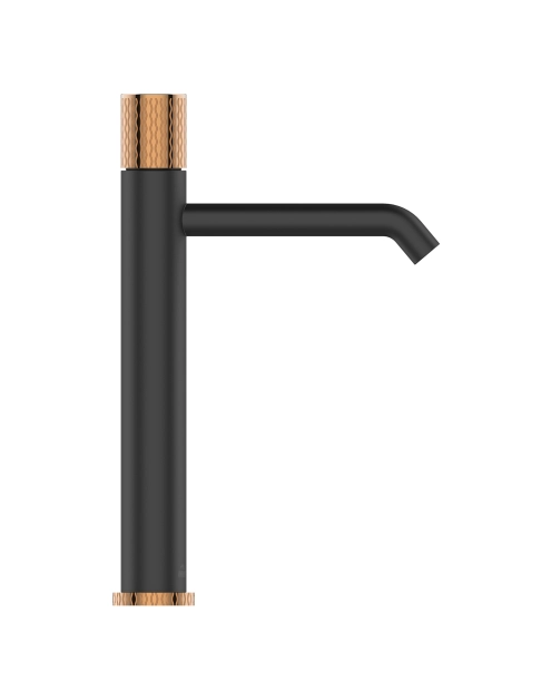 Zdjęcie: Bateria umywalkowa wysoka Moonlight czarny/rose gold INVENA