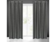 Zdjęcie: Zasłona gotowa Cube 140 x 250 cm czarny EUROFIRANY