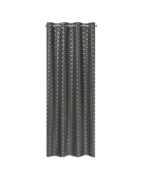 Zdjęcie: Zasłona gotowa Cube 140 x 250 cm czarny EUROFIRANY