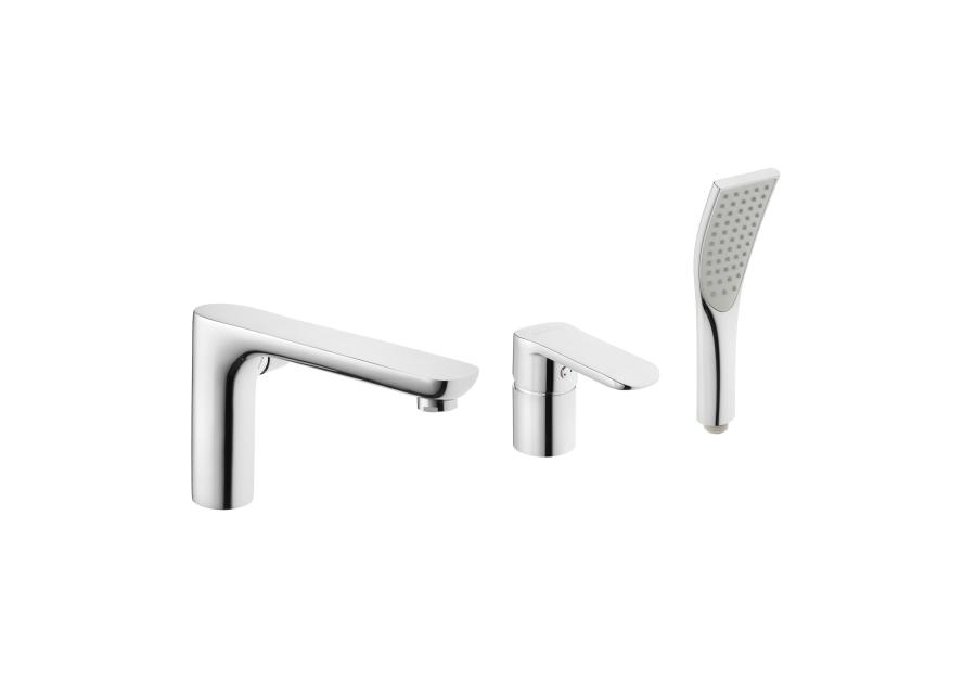 Zdjęcie: Bateria wannowa 3-otworowa Siros chrom INVENA