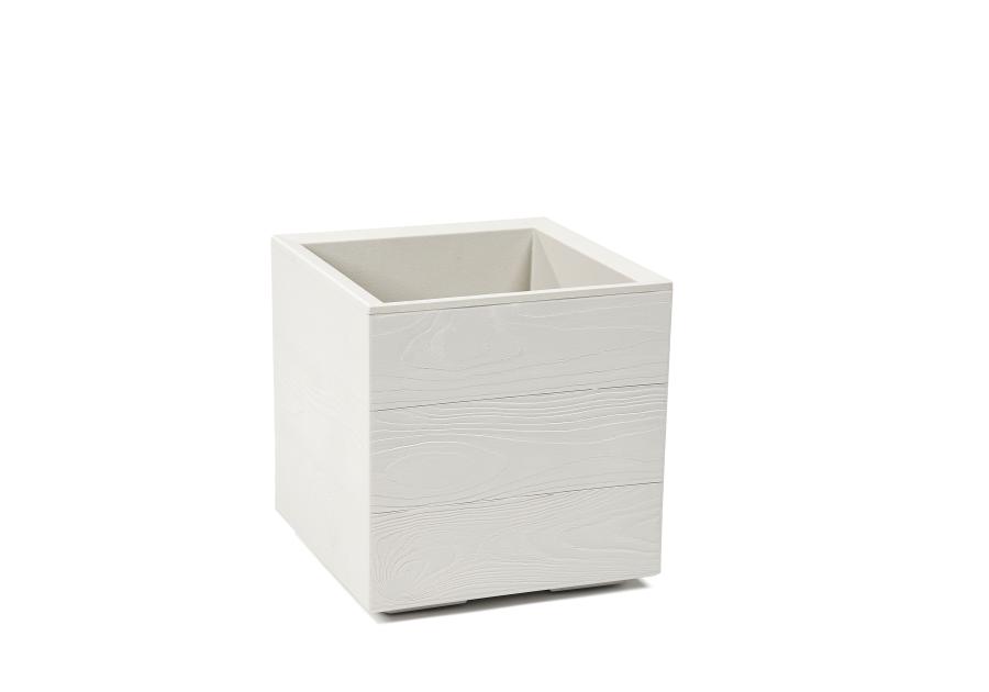 Zdjęcie: Kwietnik Karo 300x300x300 mm deska recycled, kremowy LAMELA