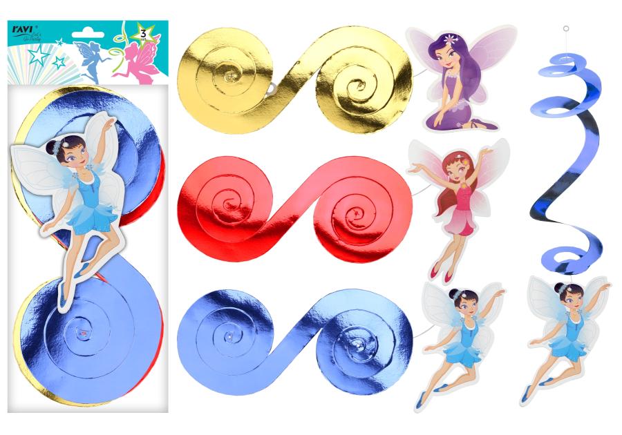 Zdjęcie: Dekoracja wisząca Wróżki 3 szt. RAVI