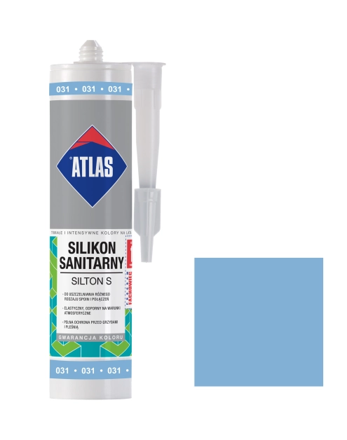 Zdjęcie: Silikon sanitarny Silton S błękitny 280 ml ATLAS