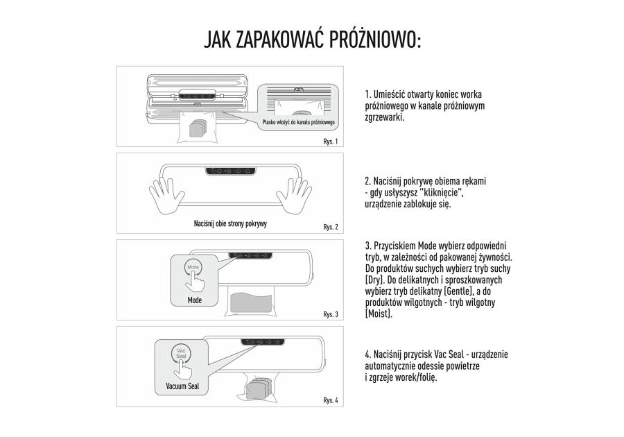 Zdjęcie: Zgrzewarka próżniowa - wielofunkcyjna, czarna BROWIN