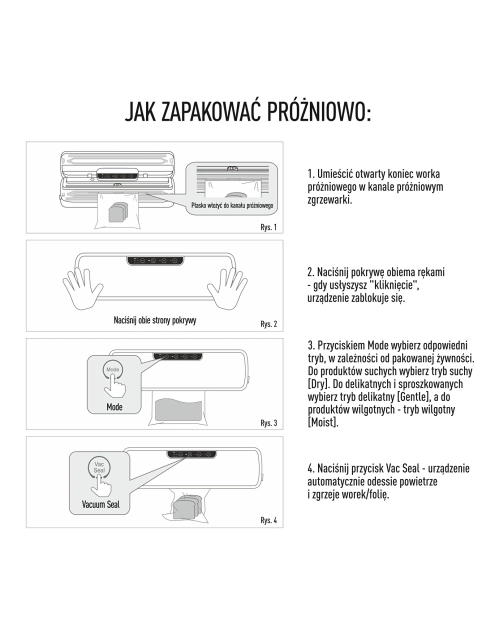 Zdjęcie: Zgrzewarka próżniowa - wielofunkcyjna, czarna BROWIN