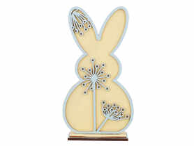 Figurka drewniana Zając 12,5x4,5x23 cm ALTOMDESIGN