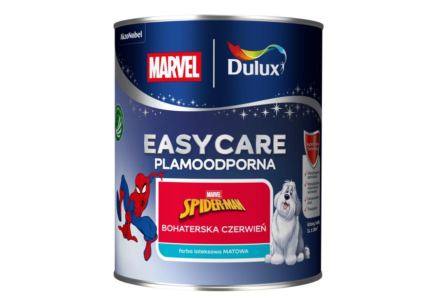 Zdjęcie: Farba lateksowa 1 L bohaterska czerwień matowa EASYCARE DISNEY