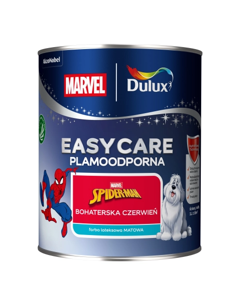 Zdjęcie: Farba lateksowa 1 L bohaterska czerwień matowa EASYCARE DISNEY