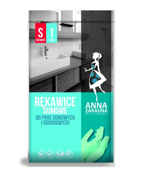 Zdjęcie: Rekawice gumowe S ANNA ZARADNA