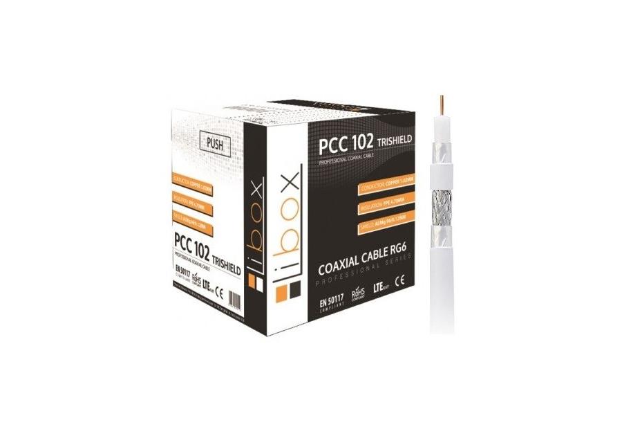 Zdjęcie: Kabel koncentryczny DG 100 TRISHIELD/PCC102 rolka - 100 m LIBOX