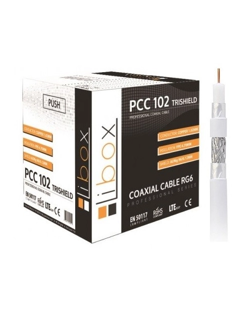 Zdjęcie: Kabel koncentryczny DG 100 TRISHIELD/PCC102 rolka - 100 m LIBOX