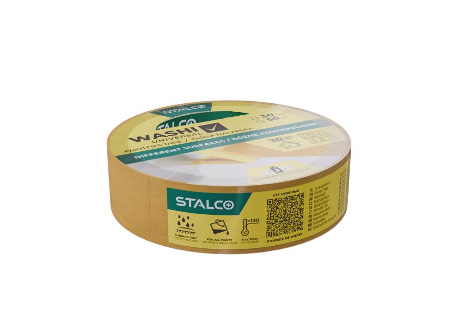 Zdjęcie: Taśma malarska Washi uniwersalna 30 mm x 50 m STALCO