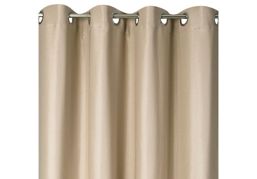 Zdjęcie: Zasłona Aggie 140x250 cm cappuccino na przelotkach EUROFIRANY