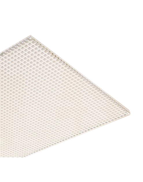 Zdjęcie: Kratka wentylacyjna biała 595x595 mm oczko 15x15 gr.8 mm - 30 szt. A.L.P