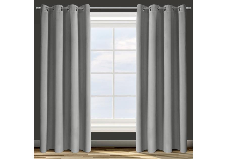 Zdjęcie: Zasłona gotowa D91 Parisa 135x250 cm szary EUROFIRANY