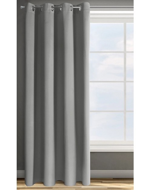 Zdjęcie: Zasłona gotowa D91 Parisa 135x250 cm szary EUROFIRANY
