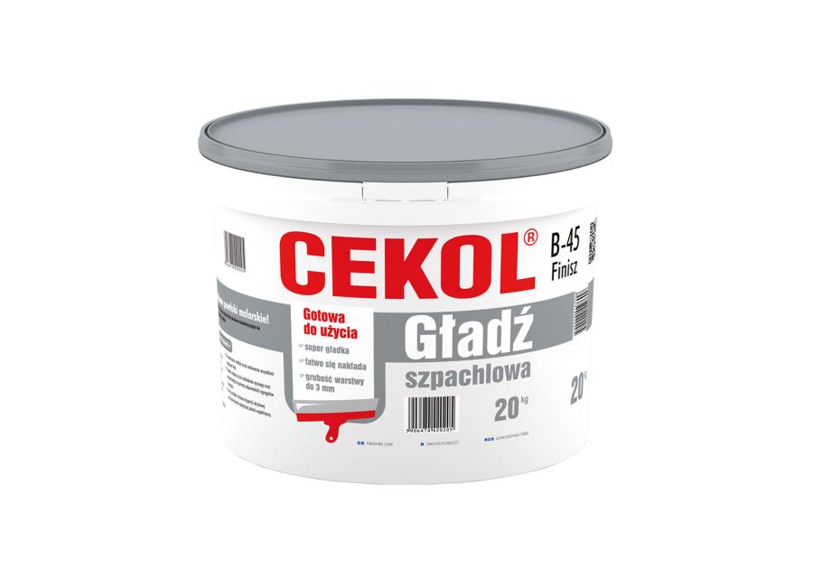 Zdjęcie: Gładź szpachlowa Finisz B-45, 20 kg CEKOL
