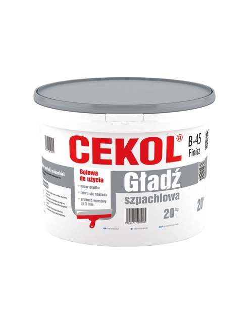 Zdjęcie: Gładź szpachlowa Finisz B-45, 20 kg CEKOL