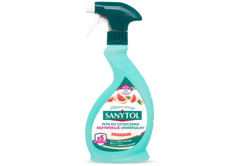 Zdjęcie: Preparat czyszczący w sprayu 500 ml grapefruit SANYTOL