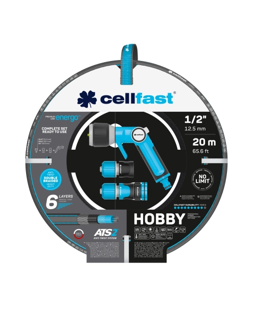 Zdjęcie: Zestaw zraszający Hobby Energo 1/2" 20 m CELLFAST