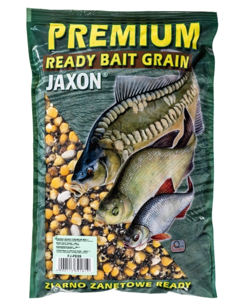 Zdjęcie: Ziarno premium ready 1 kg mix 2 kukurydza, orzechy, konopie JAXON