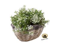 Zdjęcie: Osłonka wiklinowa na doniczkę 28x21x13 cm TIN TOURS