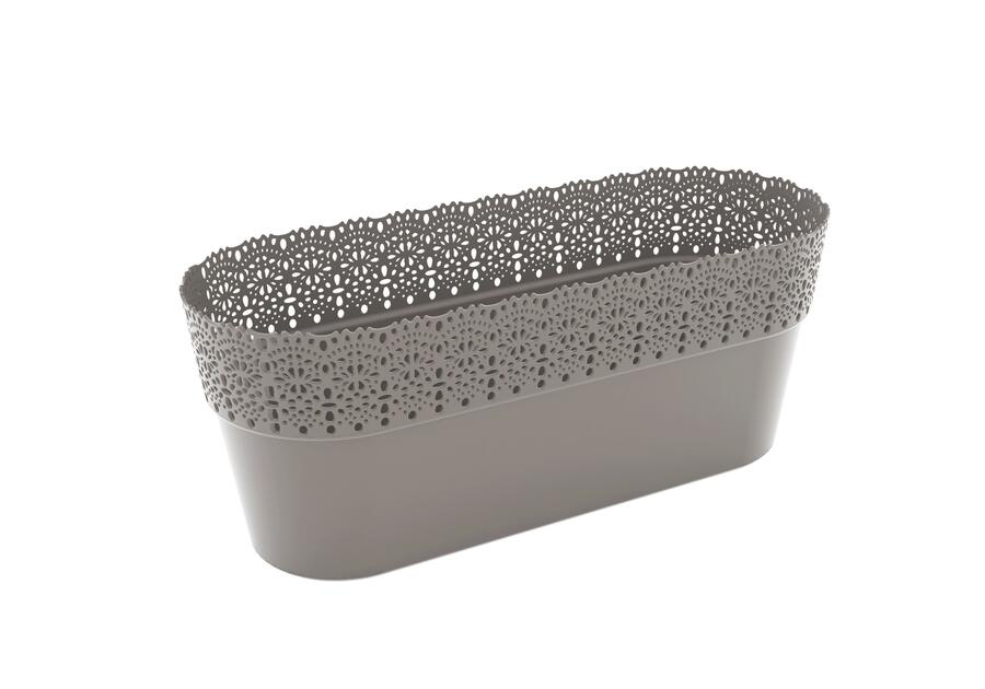 Zdjęcie: Osłonka owalna Bella 38 cm antracyt DOMEX