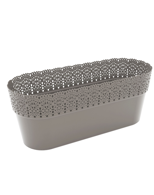 Zdjęcie: Osłonka owalna Bella 38 cm antracyt DOMEX