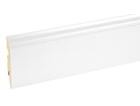 Zdjęcie: Listwa przypodłogowa MDF Biały RAL 9003 okleina półmat 8,2x1,3 cm dekor 1, 220 cm CEZAR