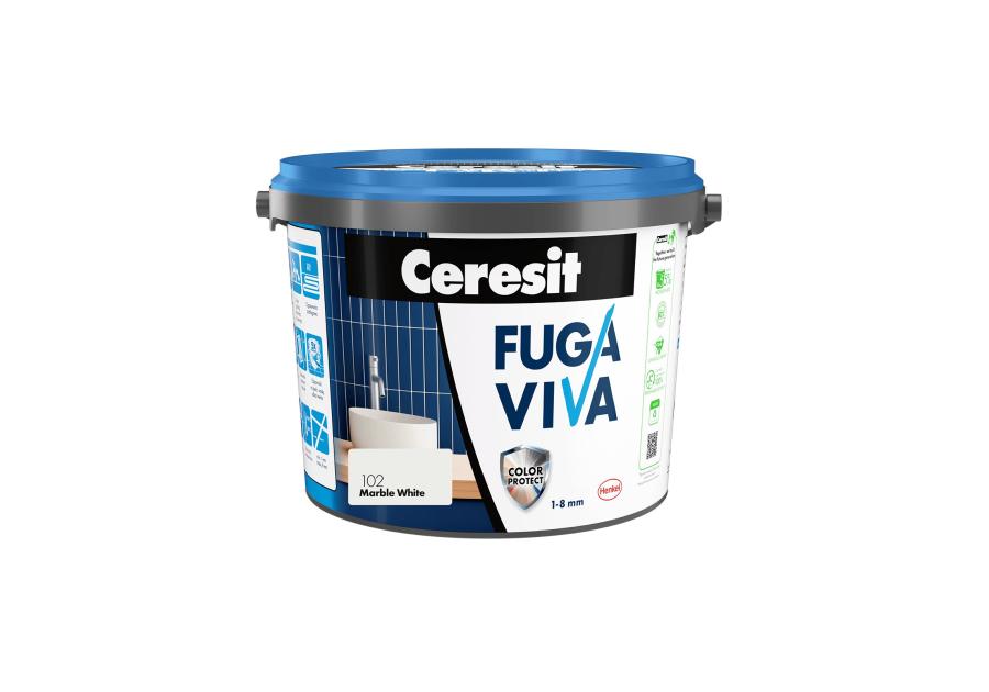 Zdjęcie: Fuga Viva elastyczna cementowa 1-8 mm marble white 2 kg CERESIT