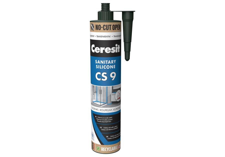 Zdjęcie: Silikon sanitarny CS9 bezbarwny 280 ml CERESIT