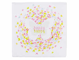 Serwetki papierowe 20 sztuk 33x33 cm Motyle AKU