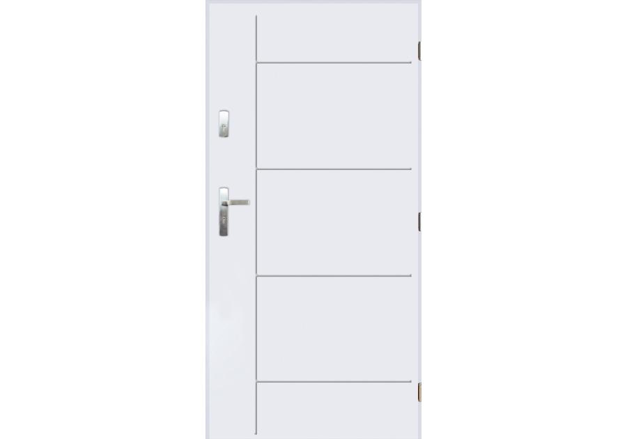 Zdjęcie: Drzwi zewnętrzne detroit biały 80p komplet PANTOR