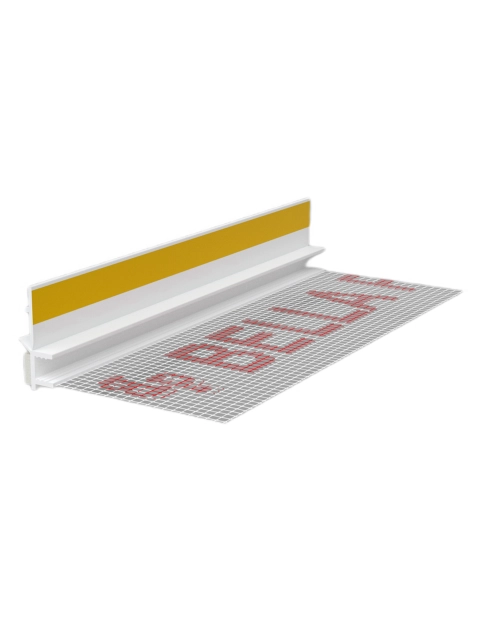 Zdjęcie: Listwa PVC BP13 L250 9/6 biały, przyokienna, dylatacyjna, z siatką i z uszczelką BELLA PLAST